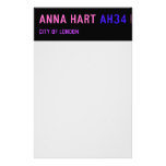 Anna Hart  Stationery