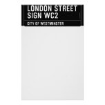 LONDON STREET SIGN  Stationery