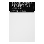 Your Name Street  Stationery