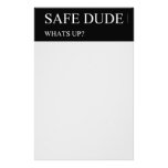 safe  Stationery