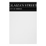 Glaiza's Street  Stationery