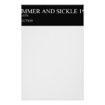 the hammer and sickle  Stationery