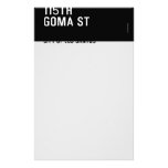 115TH Goma St  Stationery