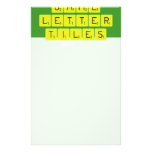 Game
 Letter
 Tiles  Stationery