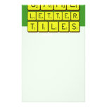 Game
 Letter
 Tiles  Stationery