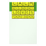 Keep 
 Calm 
 Gilbert 
 Loves 
 Faridah   Stationery