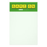 Game On  Stationery