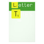 Game
 Letter
 Tiles  Stationery
