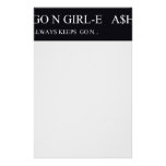 Go N GIRL-E   A$H  Stationery