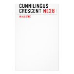 Cunnilingus  crescent  Stationery