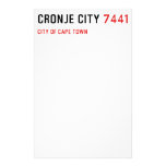 Cronje City  Stationery