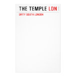 The Temple  Stationery