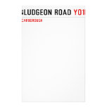 BLUDGEON ROAD  Stationery
