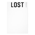 Lost  Stationery