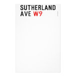 Sutherland ave  Stationery