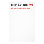 Drip Avenue  Stationery
