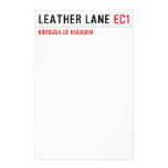 Leather Lane  Stationery
