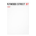Baywood Street  Stationery