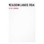 Meadowlands Road  Stationery