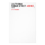 LALITH BHAI KUMAR STREET  Stationery