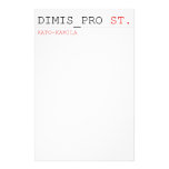 Dimis_Pro  Stationery