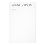 Drama Street  Stationery