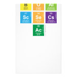 Hheli
 Boal
 Scsecs
 Ac  Stationery