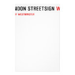 london streetsign  Stationery