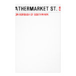 leathermarket St.  Stationery