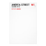 Andrea street   Stationery