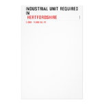 Industrial unit required  in   Stationery