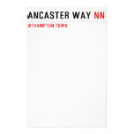 Lancaster Way  Stationery