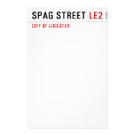 Spag street  Stationery