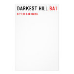 darkest hill  Stationery