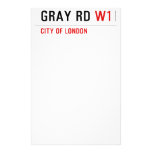 GRAY RD  Stationery