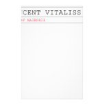 vincent vitaliss  Stationery