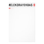 BEGUMELEKORAYEKBAS  Stationery
