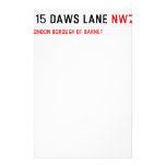 115 DAWS LANE  Stationery