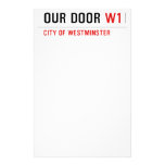 OUR DOOR  Stationery