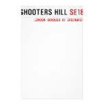 Shooters hill  Stationery