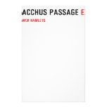 Bacchus Passage  Stationery