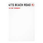 Taits Beach Road  Stationery