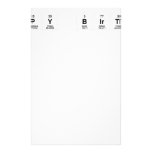 Happy B|ir|thday  Stationery