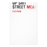 Up Shit Street  Stationery