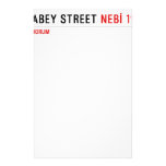BAHABEY STREET  Stationery