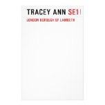Tracey ann  Stationery