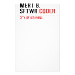 MERT B. SFTWR  Stationery