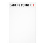 Speakers Corner:  Stationery