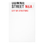 Downie Street  Stationery