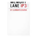 mEMORY LANE  Stationery